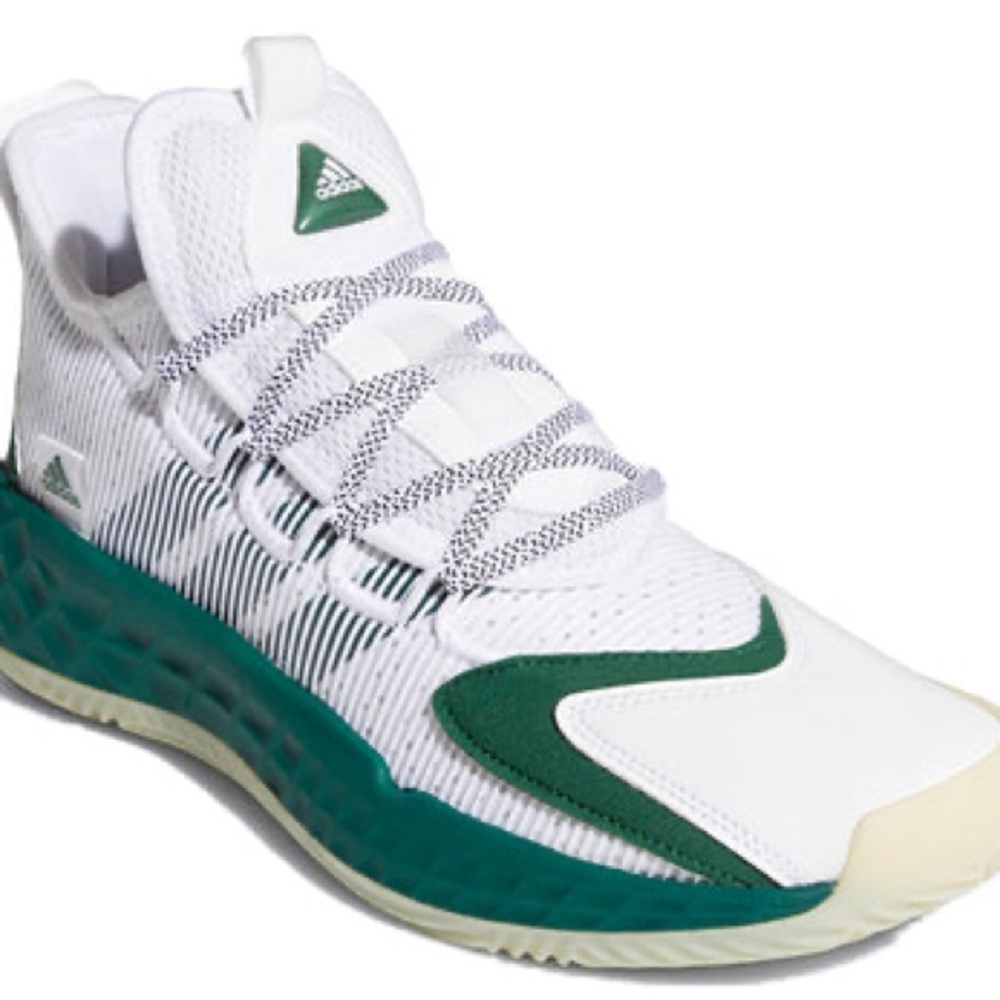 Adidas men’s pro boost low dark green basketball shoe